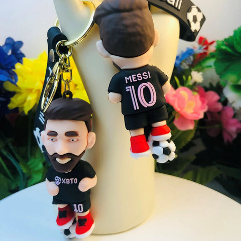 Messi Ronaldo -Inspired Football Keychains
