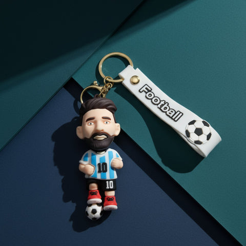 Messi Ronaldo -Inspired Football Keychains