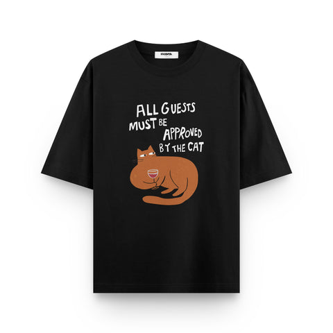 Approved by the Cat Oversized T-Shirt by Kaihama