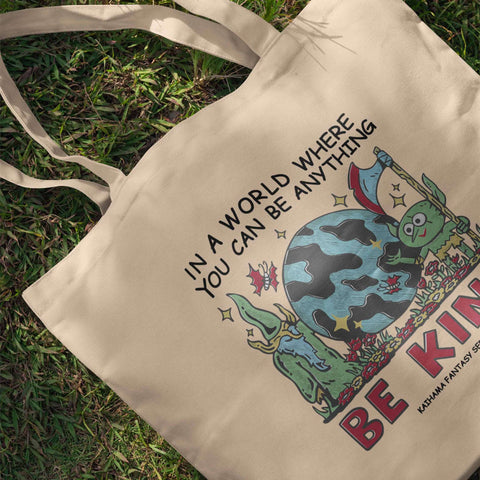 Be Kind Fantasy Canvas Tote Bag