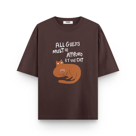 Approved by the Cat Oversized T-Shirt by Kaihama