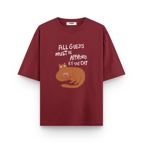 Approved by the Cat Oversized T-Shirt by Kaihama