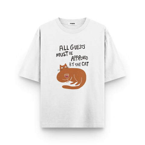 Approved by the Cat Oversized T-Shirt by Kaihama