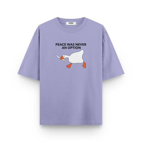 "Peace Was Never an Option" Oversized Tshirt by Kaihama