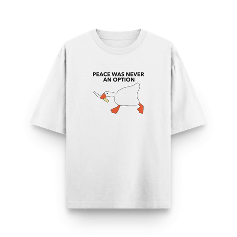 "Peace Was Never an Option" Oversized Tshirt by Kaihama