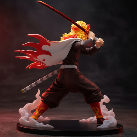Rengoku Kyojuro Action Figure – Demon Slayer Flame Hashira Collectible