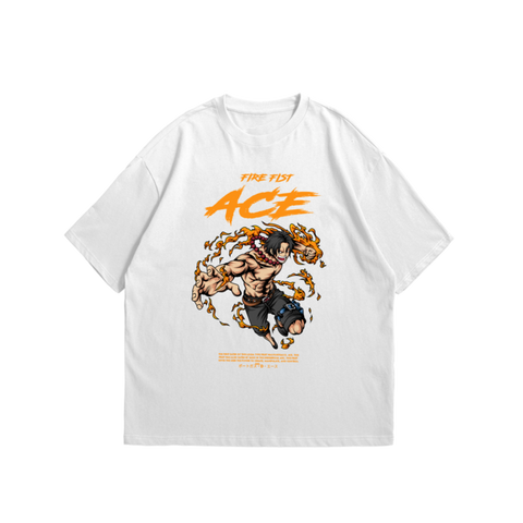 Ace from One Piece Anime Oversized Tshirt