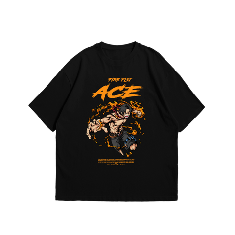 Ace from One Piece Anime Oversized Tshirt