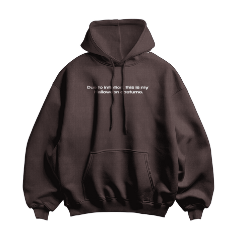 Due to Inflation Halloween Costume Oversized Hoodie by Kaihama