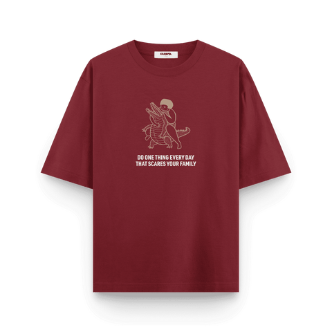 Fearless Oversized T-Shirt β Crocodile Wrestler Edition