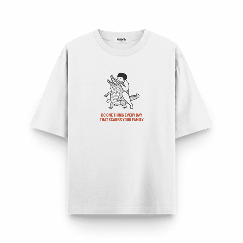 Fearless Oversized T-Shirt β Crocodile Wrestler Edition