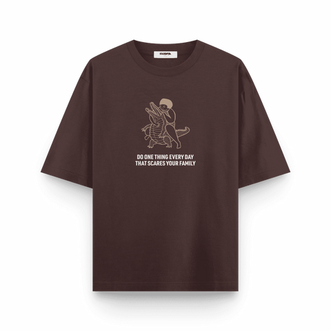 Fearless Oversized T-Shirt β Crocodile Wrestler Edition