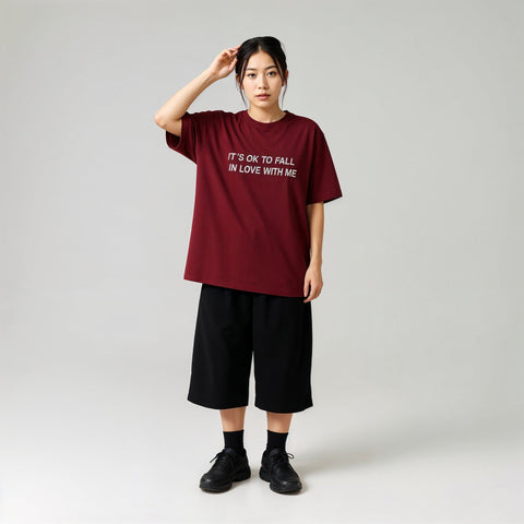 It’s OK to Fall in Love with Me Oversized Tee by Kaihama