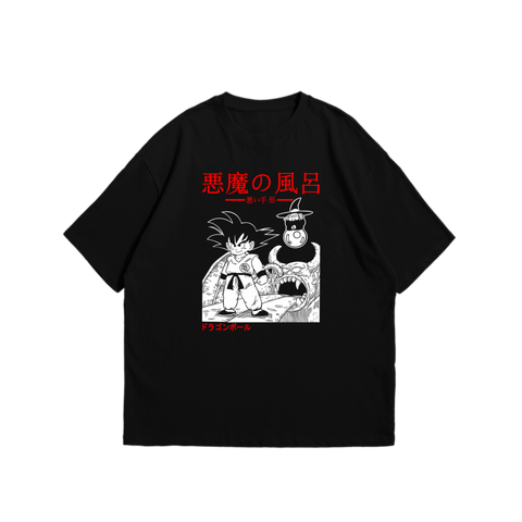 Kid Goku from Dragonball Anime Oversized Tshirt