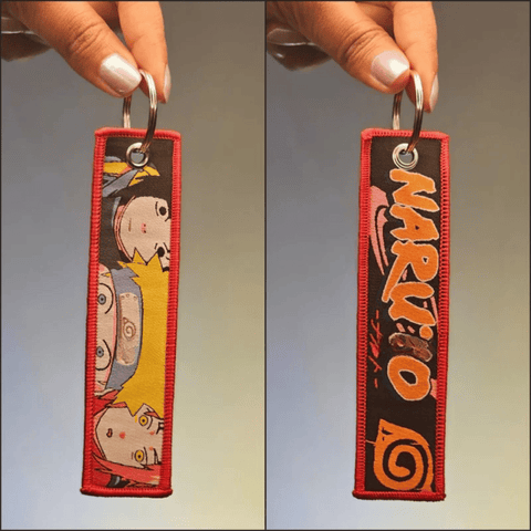 Naruto Embroidered ANIME Keychain – Double Sided