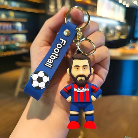 Messi Ronaldo -Inspired Football Keychains