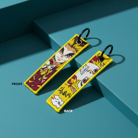 Demon Slayer Embroidered ANIME Keychain – Double Sided