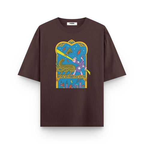 Stardust Slayer – Mythic Oversized Graphic T-Shirt