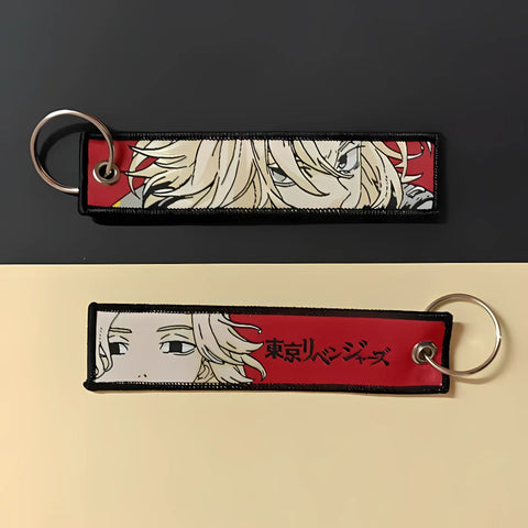 Tokyo Revengers Embroidered Keychain/Bag Tag — Manjiro "Mikey" Sano Edition