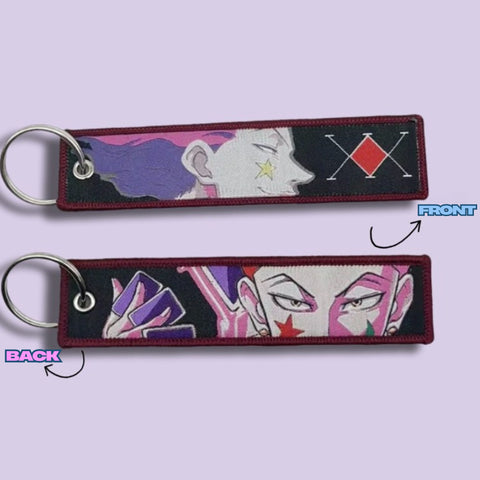 Hunter x Hunter Hisoka Embroidered Keychain/Bag Tag