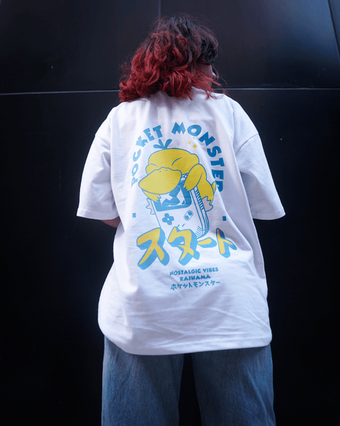 Pokemon Nostalgic Vibes Anime Oversized Tshirt