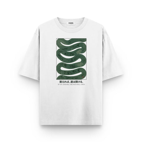 The Path Will Open Oversized T-Shirt – Kaihama Studios