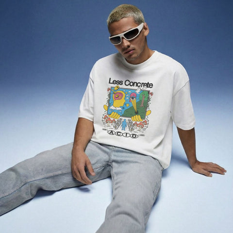Less Concrete More Acid – Psychedelic Oversized T-Shirt