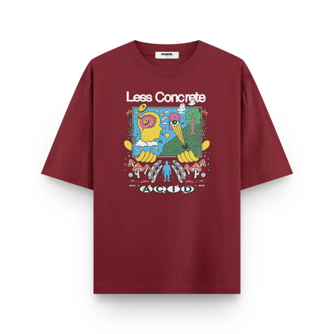 Less Concrete More Acid – Psychedelic Oversized T-Shirt
