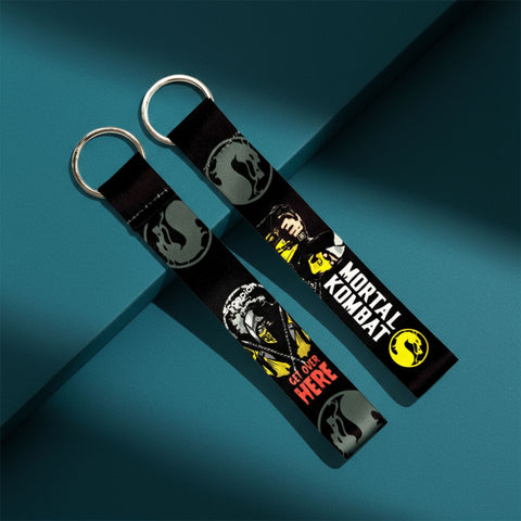 Mortal Kombat Satin Keychain Strap – Sub-Zero / Scorpion | Gaming Keychain
