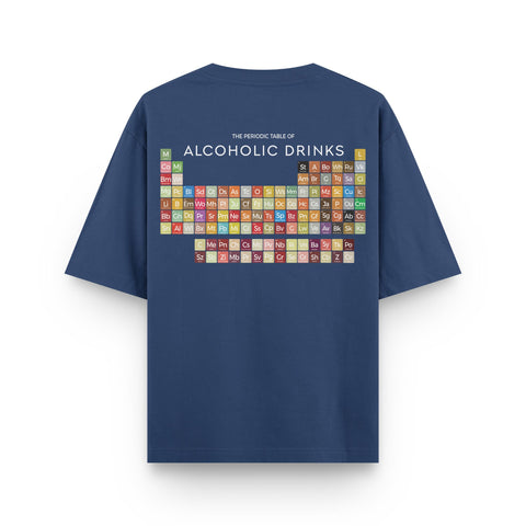 Alcoholic Drinks Periodic Table Tee – Oversized Fit