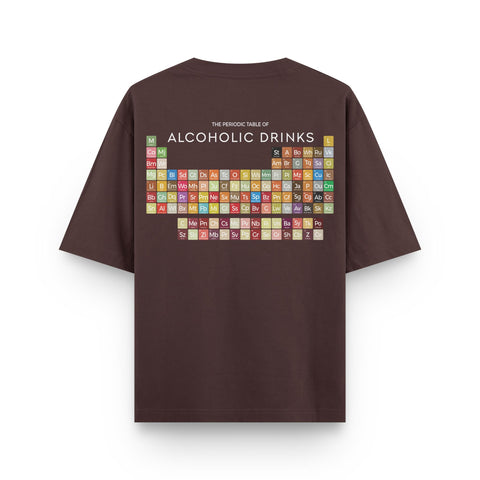 Alcoholic Drinks Periodic Table Tee – Oversized Fit