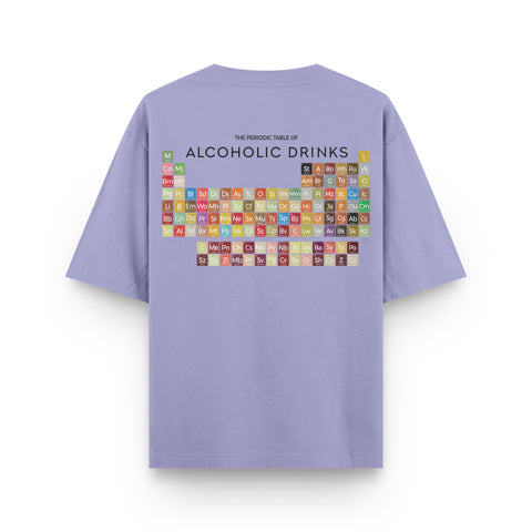 Alcoholic Drinks Periodic Table Tee – Oversized Fit