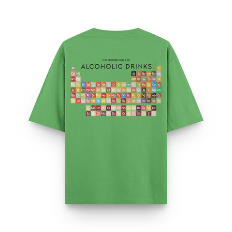 Alcoholic Drinks Periodic Table Tee – Oversized Fit