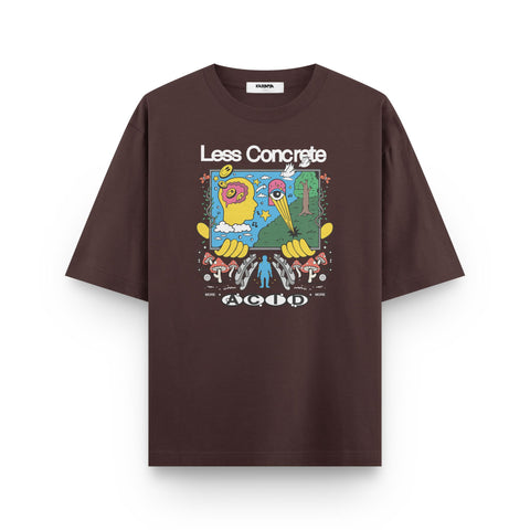 Less Concrete More Acid – Psychedelic Oversized T-Shirt