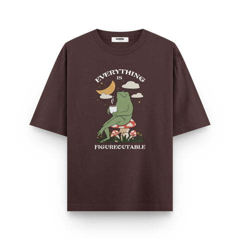 “Everything is Figureoutable” Frog Oversized T-Shirt