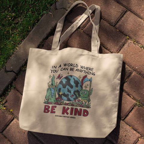 Be Kind Fantasy Canvas Tote Bag