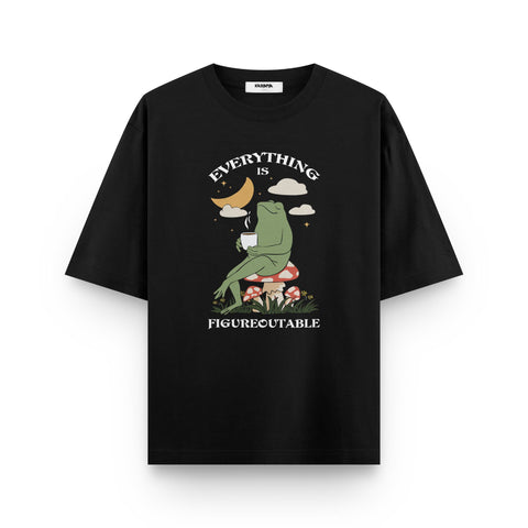 “Everything is Figureoutable” Frog Oversized T-Shirt