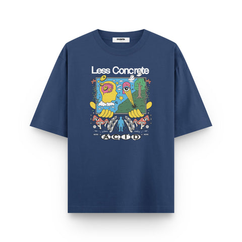 Less Concrete More Acid – Psychedelic Oversized T-Shirt