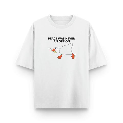 "Peace Was Never an Option" Oversized Tshirt by Kaihama