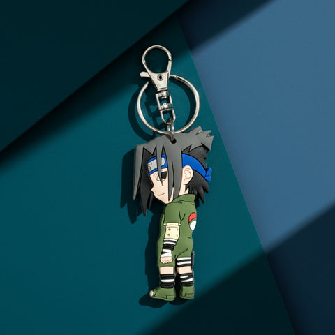 Naruto Rubber Keychain – Naruto / Sasuke | 3D Anime Keychain