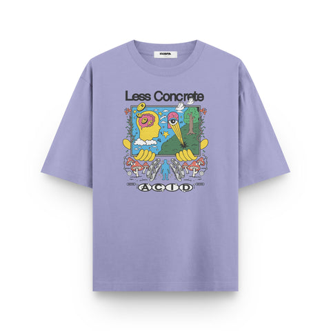 Less Concrete More Acid – Psychedelic Oversized T-Shirt
