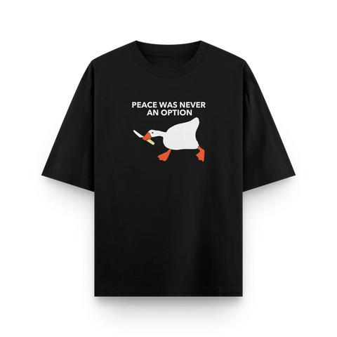 "Peace Was Never an Option" Oversized Tshirt by Kaihama