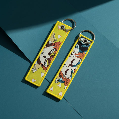 Demon Slayer Embroidered ANIME Keychain – Double Sided