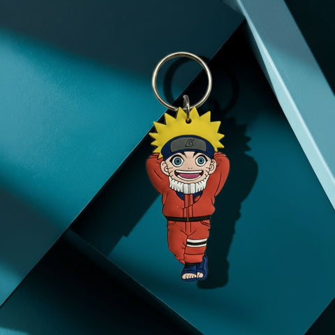 Naruto Rubber Keychain – Naruto / Sasuke | 3D Anime Keychain