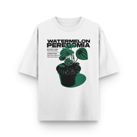 Watermelon Paperomia Oversized Tshirt by Kaihama