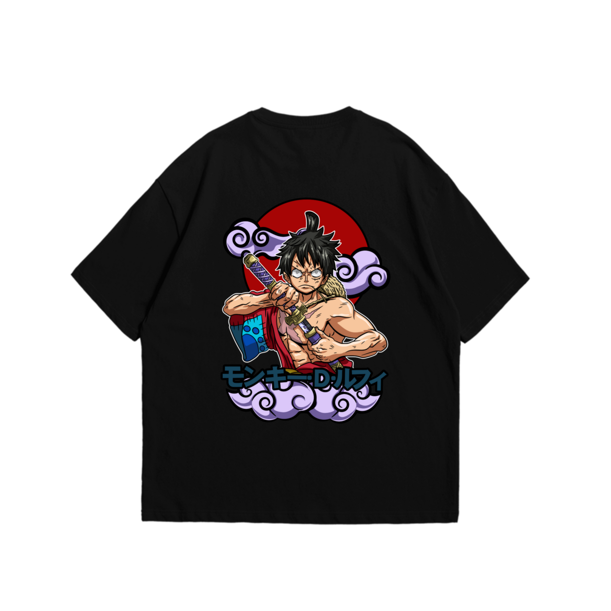 Luffy from One Piece Anime Wano Arc Oversized Tshirt – Kaihama