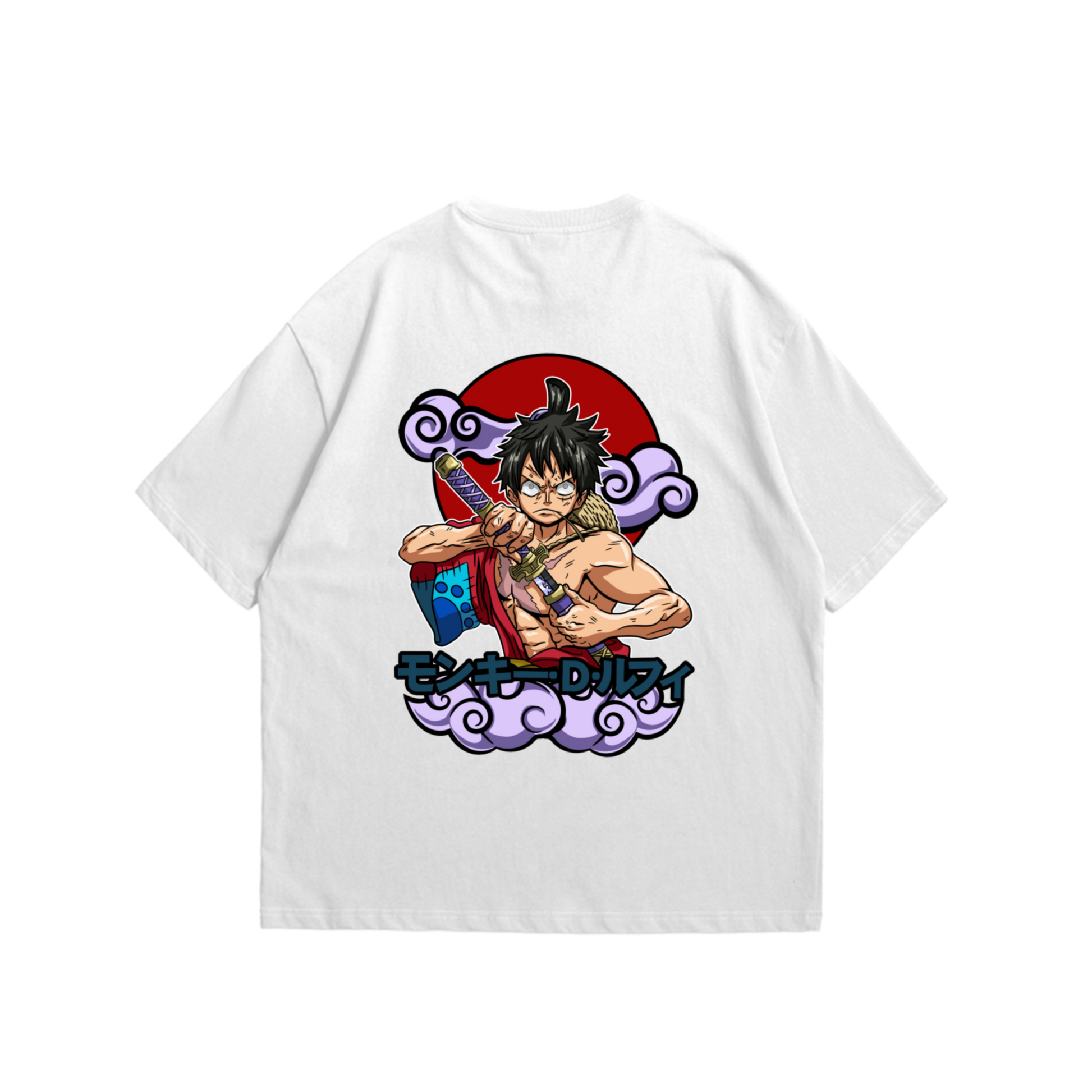 Luffy from One Piece Anime Wano Arc Oversized Tshirt – Kaihama