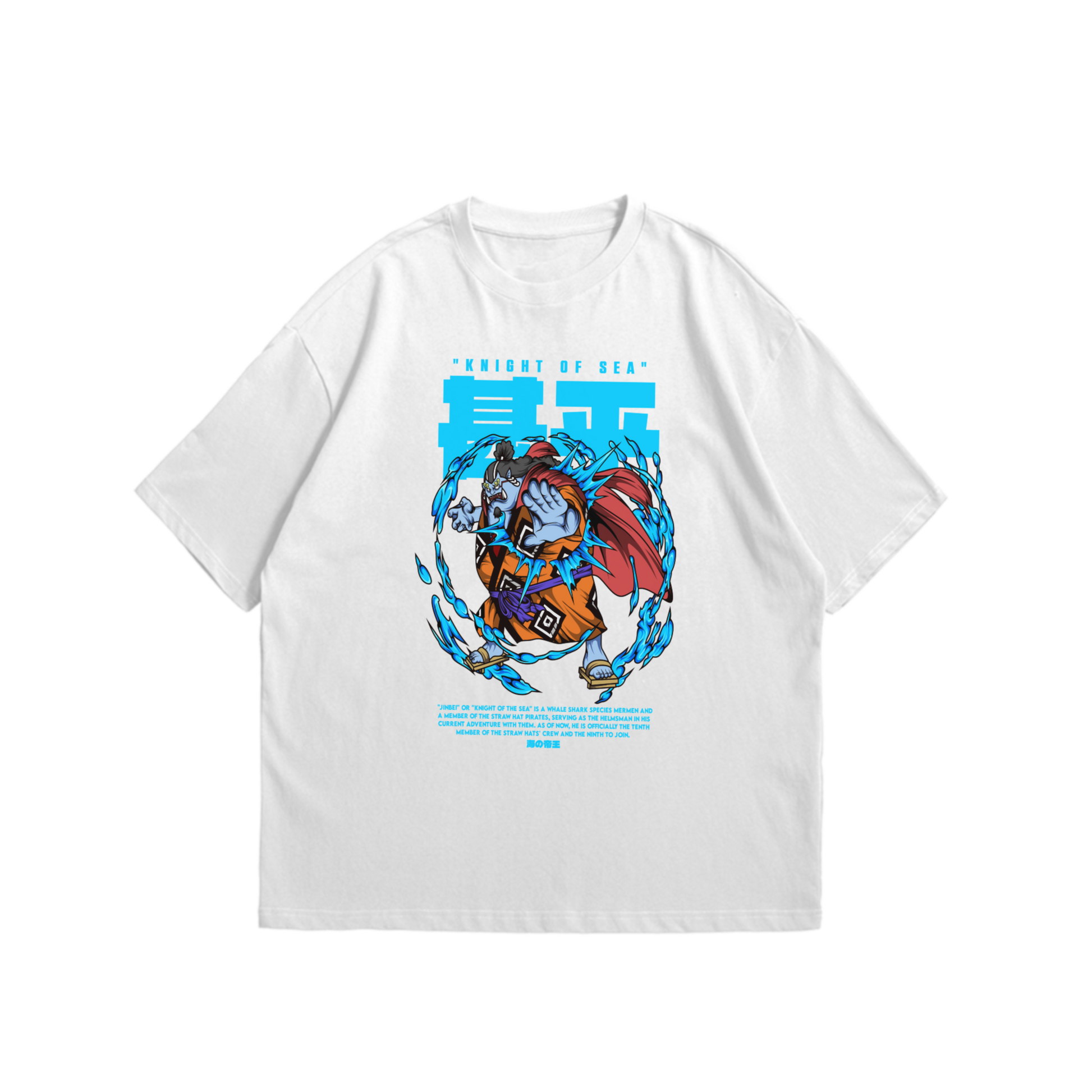 Jinbei from one piece Anime Oversized Tshirt