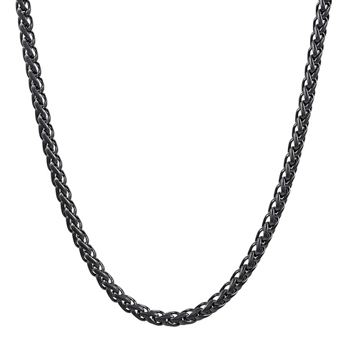 Black Stainless Cuban Link Chain