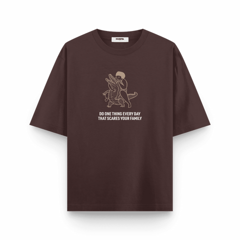 Fearless Oversized T-Shirt – Crocodile Wrestler Edition